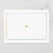 Twinkle Little Star wil Baby - Blue Gold Advieskaart (Achterkant)