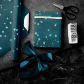 Twinkle Little Star | Zuinig Blauwgroen Baby showe Cadeaupapier