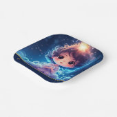 Twinkle Little Starry Prinses Meisje Verjaardag Papieren Bordje (Gebogen)