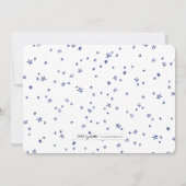 Twinkle Little Stars Baby Shower Invitations Kaart (Achterkant)