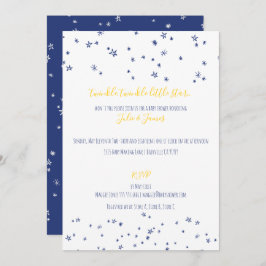 Twinkle Little Stars Baby Shower Invitations Kaart