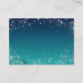 Twinkle Little Stars Blue Baby shower Book Request Informatiekaartje (Achterkant)