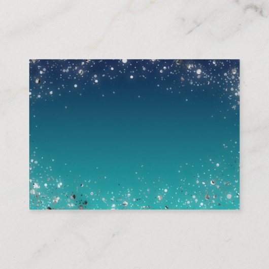 Twinkle Little Stars Blue Baby shower Book Request Informatiekaartje (Achterkant)