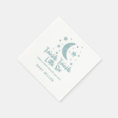 Twinkle Little Stars Mint Baby shower Servet (Hoek)