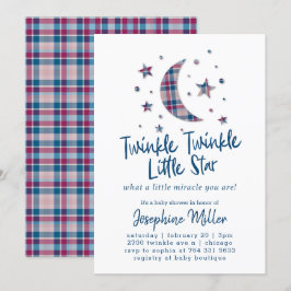 Twinkle Little Stars Play Baby shower Kaart