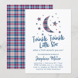 Twinkle Little Stars Play Baby shower Kaart