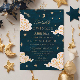 Twinkle Little Stars Schattige Moon Baby shower Kaart