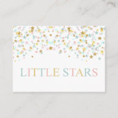 Twinkle Little Stars Twins Luier Raffle Informatiekaartje (Achterkant)