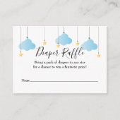 Twinkle luier Raffle Baby shower Informatiekaartje (Voorkant)
