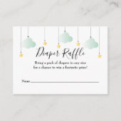 Twinkle luier Raffle Baby shower Informatiekaartje (Voorkant)