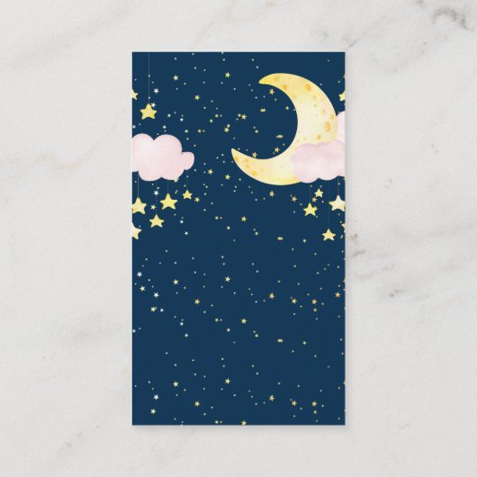 Twinkle Luier Raffle Budget Baby shower Informatiekaartje (Achterkant)