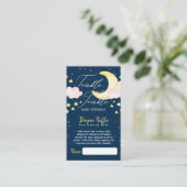 Twinkle Luier Raffle Budget Baby shower Informatiekaartje (Staand voorkant)