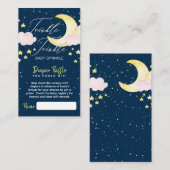 Twinkle Luier Raffle Budget Baby shower Informatiekaartje (Voorkant / Achterkant)