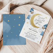 TWINKLE Moon and Stars Baby shower Kaart