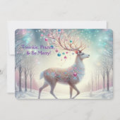 Twinkle, Prance & Be Merry Rendier Kerstkaart (Voorkant)