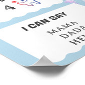 Twinkle Shining Star 1ste jaar Birthday Milestone Poster (Hoek)