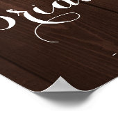 Twinkle shinny licht vrijgezellenfeest welkomstbor poster (Hoek)