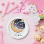 Twinkle Simple Stars Baby shower Papieren Bordje (Feest)