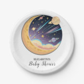 Twinkle Simple Stars Baby shower Papieren Bordje (Voorkant)