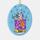 Twinkle Sneeuwman Keramisch Ornament (Rechts)