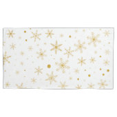Twinkle Snowflake 3 - Goud & wit- Kussensloop (Voorkant)