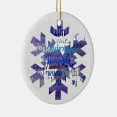 Twinkle Snowflake Keramisch Ornament (Rechts)