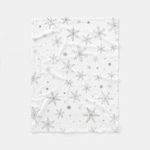 Twinkle Snowflake -Silver Grey & White-