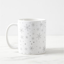 Twinkle Snowflake -Silver Grey & White-