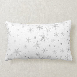 Twinkle Snowflake -Silver Grey & White- Kussen