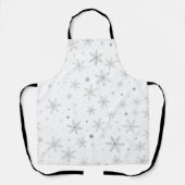 Twinkle Snowflake -Silver Grey & White- Schort (Voorkant)