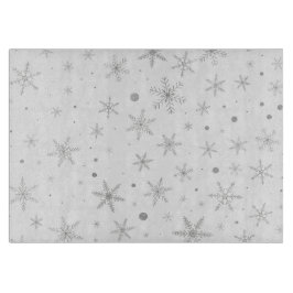 Twinkle Snowflake -Silver Grey & White- Snijplank