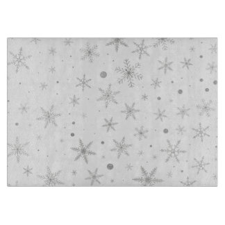 Twinkle Snowflake -Silver Grey & White- Snijplank