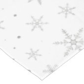 Twinkle Snowflake -Silver Grey & White- Tafelkleed (Gekanteld)