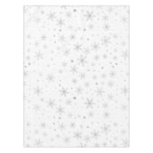 Twinkle Snowflake -Silver Grey & White- Tafelkleed (Voorkant)