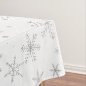 Twinkle Snowflake -Silver Grey & White- Tafelkleed (Voorbeeld)