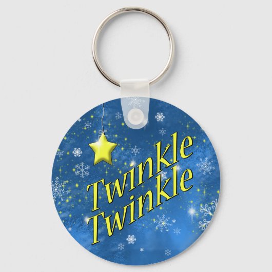 Twinkle Snowflake Sleutelhanger (Voorkant)