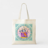 Twinkle Snowman canvas tassen (Achterkant)