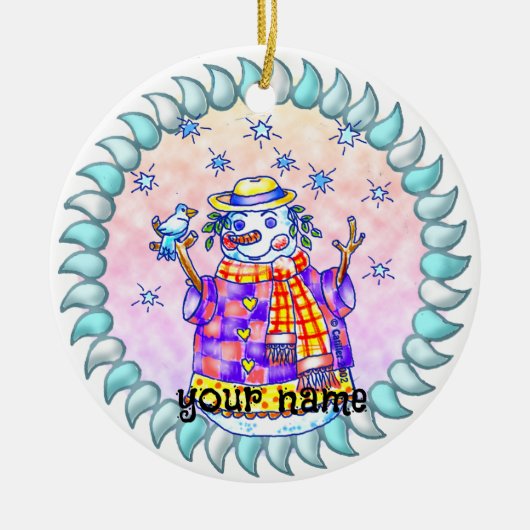 Twinkle Snowman ornamenten (Voorkant)