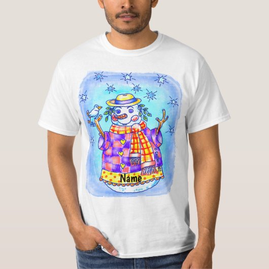 Twinkle Snowman T-shirt (Voorkant)