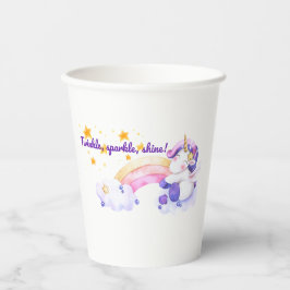 ⭐ Twinkle Sparkle Unicorn Papier Cup 🌈✨ Papieren Bekers