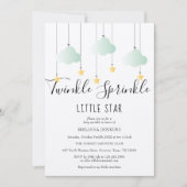 Twinkle Sprinkle Baby Shower Rustisch Boho Kaart (Voorkant)