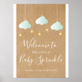 Twinkle Sprinkle Baby shower / Sprinkle Welcome Poster (Voorkant)