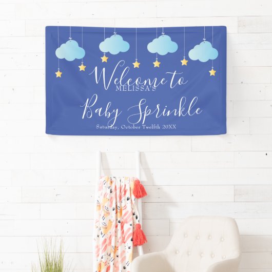 Twinkle Sprinkle Baby shower / Sprinkle Welcome Spandoek (Insitu)