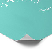 Twinkle Sprinkle Baby Shower / Sprinkle Welkom Poster (Hoek)