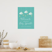 Twinkle Sprinkle Baby Shower / Sprinkle Welkom Poster (Keuken)