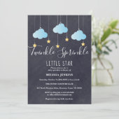 Twinkle Sprinkle Baby Sprinkle / Douche krijtbord Kaart (Staand voorkant)