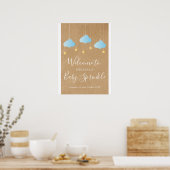 Twinkle Sprinkle Baby Sprinkle / Shower Welkom Poster (Keuken)