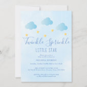 Twinkle Sprinkle Jongen Blauw All In One Baby Show Kaart (Voorkant)