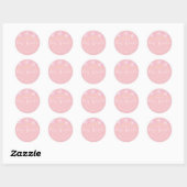 Twinkle sprinkle kleine ster baby shower roze ronde sticker (Vel)