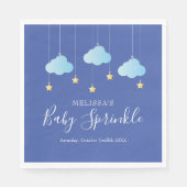 Twinkle Sprinkle Kleine Ster Baby Sprinkle Blauw Servet (Voorkant)